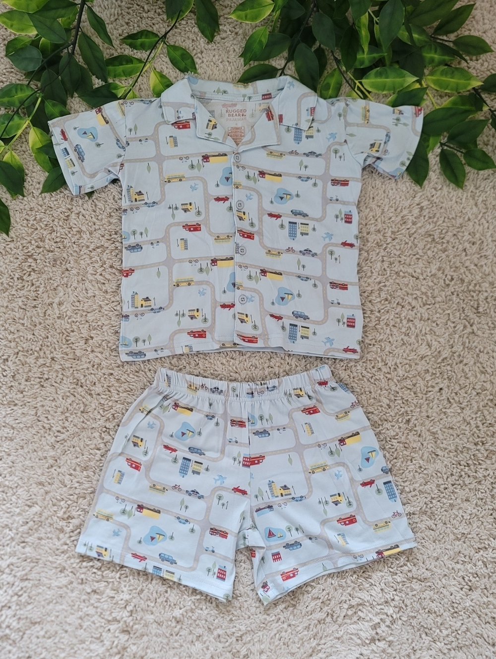 Little Boy City Life With Cars Pajamas